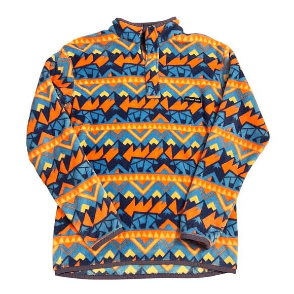 Southern Marsh Fairbanks Pullover Women’s Size Medium Aztec Colorful Fleece - Picture 2 of 5